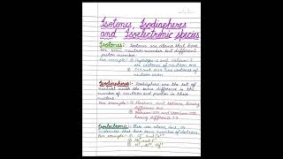 Isotones Isodiapheres and isoelectronic species [upl. by Scribner451]