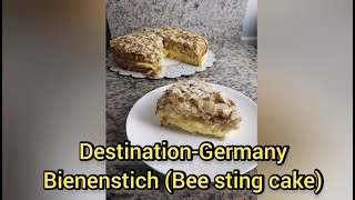 How to make Germany popular dessert Bienenstich Bee Sting Cake [upl. by Yendyc219]