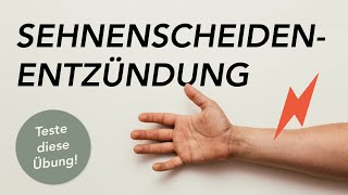 Sehnenscheidenentzündung  Mache diese Übung [upl. by Eluk821]