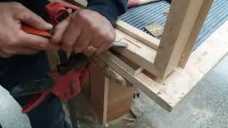 Montaggio cerniere a libro  Woodworking tips [upl. by Ihsorih]