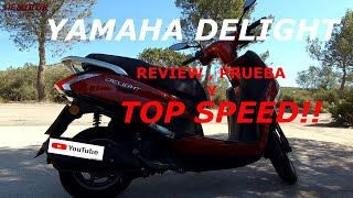 YAMAHA DELIGHT 125 2023 review completaprueba dinámica y TOP SPEED [upl. by Neroled904]