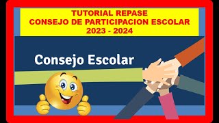 TUTORIAL REPASE 20232024 REGISTRO EN LINEA CONSEJO DE PARTICIPACION ESCOLAR [upl. by Weber442]