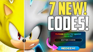 NEW ALL WORKING CODES FOR SONIC SPEED SIMULATOR IN MAY 2024  ROBLOX SONIC SPEED CODES [upl. by Anirtep]