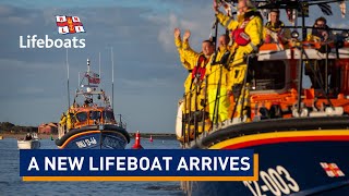 RNLI Wells lifeboat Duke of Edinburgh arrives on station [upl. by Yetty]