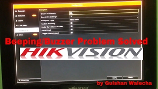 How to Solve Hikvision DVR BeepingBuzzer Problem [upl. by Aldous]