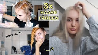 Habe meine Haare 2x blondiert und 1x silbergrau gefärbt und ähm schaut selbst  SelinaViia [upl. by Domenico]