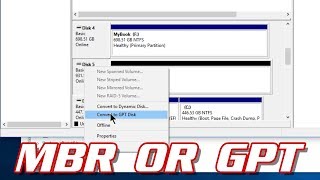 HOW TO CONVERT A DRIVE FROM MBR TO GPT [upl. by Apollo]