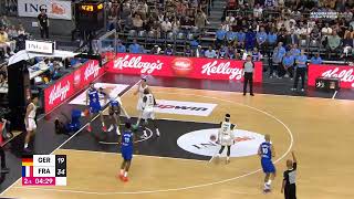 Mathias Lessort  Scoring Highlights  France vs Germany  7624 [upl. by Euqitsym]