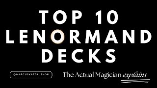 Top 10 Lenormand Decks throughout history to now  Actual Magician Bookshelf Recommends [upl. by Burrell166]