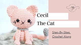 How To Crochet An Amigurumi Cat  Crochet Along StepByStep  AMIGURUMI CROCHET FOR BEGINNERS [upl. by Hakeem]