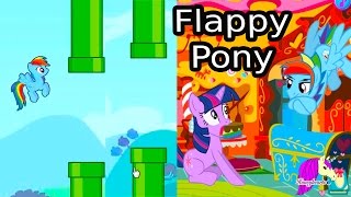 My Little Rainbow Dash Flappy Pony  Horse Racing  Lets Play Online Games  Honeyheartsc [upl. by Druci390]