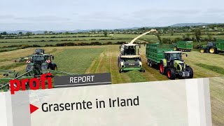 Voll Gras ernten Grasernte in Irland  profi Report [upl. by Mochun626]