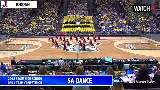 5A Jordan High School UHSAA Drill Team 2018 [upl. by Ketti]