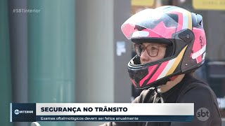 Exames oftalmológicos para motoristas são importantes para manter segurança no trânsito [upl. by Russon]