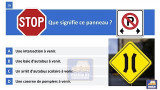 Examen théorique saaq Québec 2023  permis de conduire Sécurité routière canada test Quebec [upl. by Naahsar]