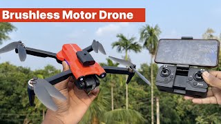 YW02 BRUSHLESS MOTOR DRONE UNBOXING amp TESTING 🔥  BEST DRONE IN INDIA 2023 [upl. by Queridas]