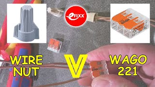 Which way do you splice wires WAGO 221 vs WIRE NUTS  Electrical shorts from eFIXX [upl. by Wavell]