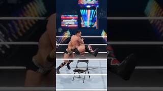 Cm punk drops mcintyre on open chair wwe wwe2k24 [upl. by Eniloj436]