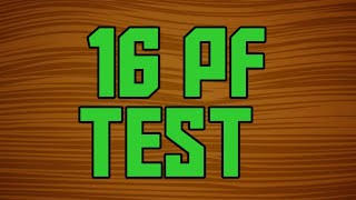 Psychologicaltest 16 PF TEST  SCORING OF 16 PF  COMPLETE 16 PF TEST [upl. by Ennoval]