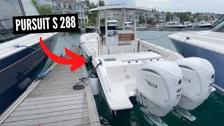 Pursuit S 288 Center Console Boat Review amp Tour [upl. by Ddej]