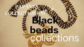 PAVANIS COLLECTIONS లో BEAUTIFUL Black beads collections [upl. by Imotih]