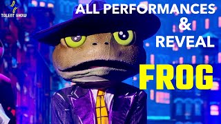 THE MASKED SINGER  FROG  All Performances and Reveal  Season 3 [upl. by Alahc]