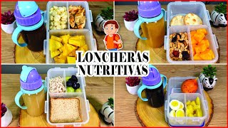 LONCHERAS NUTRITIVAS Y DELICIOSAS PARA NIÑOS  5 IDEAS FÁCILES [upl. by Alywt646]