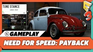 Need For Speed Payback Gameplay Demo and Vehicle Customization  E3 2017 [upl. by Ethe]