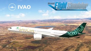 رحلة السعودية افتراضية MSFS2020 Flight No SVA387 From OEJN TO HECA quotIVAO Online quot [upl. by Attiuqahs]