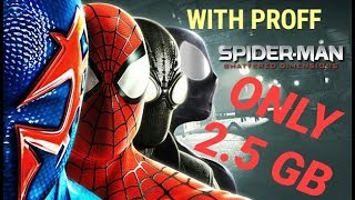 HOW TO DOWNLOAD SPIDERMAN SHATTRED DIMENSTION HIGHLY COMPRESSED IN PARTS FOR PC  LAPTOP [upl. by Medina827]