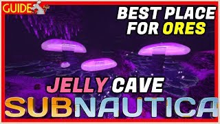 SUBNAUTICA Jellyshroom Cave  Diamonds Gold Magnetite  Fragments  Stasis Gun [upl. by Wootten]