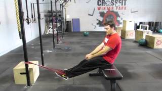 Banded Hamstring Curls  CrossFit Winter Park  Legs [upl. by Lempres441]