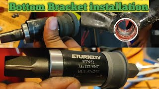 Bottom Bracket installation Useful  Quick and Easy Method  Eturnity bottom bracket servicing [upl. by Nhguavahs]