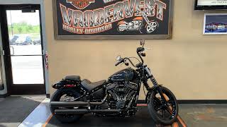 2024 HarleyDavidson Softail Street Bob in Vivid BlackFXBBS [upl. by Aliahs]