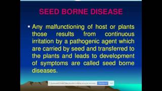 PPT SEED BORNE DISEASE IN TIMBER PART  1 [upl. by Artemla404]