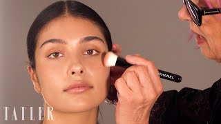 5 Easy Steps To Flawless Foundation CHANEL Makeup Tutorial  Tatler Schools Guide [upl. by Nihi]