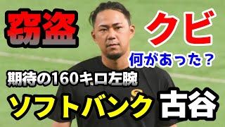 ソフトバンクは古谷優人を自由契約へ 球団ロッカー内での選手私物の窃盗が判明 [upl. by Daffodil]