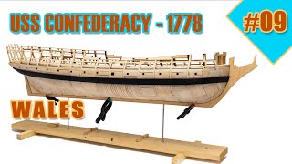 The biggest and most difficult ship model kit  09  USS CONFEDERACY  WALES [upl. by Lleuqram154]