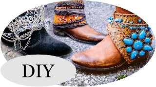 DIY Boho Boots 5 Stiefel Styles für den Herbst [upl. by Trainer]