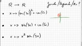 09B3 Beispiele für gerade und ungerade Funktionen [upl. by Bryanty135]