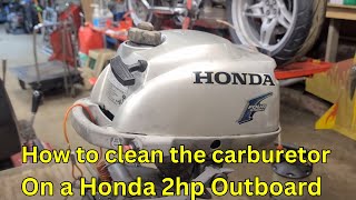 Servicing a Honda BF 23 2hp 4 stroke outboard motor carburetor  more [upl. by Chrissie]