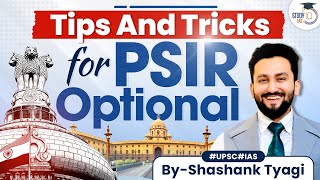 UPSC CSE PSIR Optional  Strategy Tips amp Tricks  UPSC Mains  StudyIQ IAS [upl. by Howard]