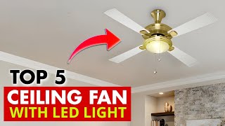 Top 5 Best Ceiling Fans With LED Lights In India 2024🔥 Best LED Lights Ceiling Fans🔥 Price 🔥Reviews🔥 [upl. by Horner]