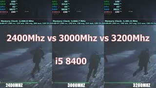 2400 vs 3000 vs 3200 Mhz Which RAM speed is worth for Intel coffeelake   i5 8400 [upl. by Asssilem]