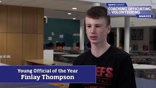 COV Awards 2024  Young Official of the Year  Finlay Thompson [upl. by Evilc878]