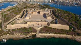 Marsamxetto Harbour amp Manoel Island Malta in 4k [upl. by Etnahs]