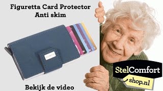 Figuretta cardprotector anti skim pasjes portemonnee  StelComfortshopnl [upl. by Hayley717]