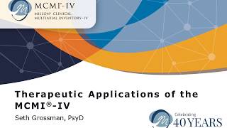 Therapeutic Applications of the Millon Clinical Multiaxial InventoryIV MCMIIV [upl. by Macpherson]