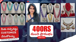 Latest Victorian Jewellery Starting From 400rs  One Gram Jewellery With Price  7095886447 [upl. by Willms]