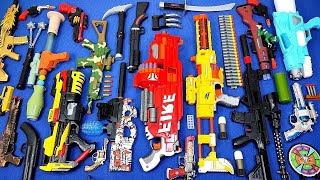 Collecting 7 Sniper Rifles AK47 GUN NERF GUN NERF SNIPER RIFLE M16 GUN NERF MEGA DUAL STRIKE MP5 GUN [upl. by Besse]